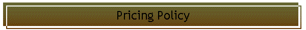 Pricing Policy